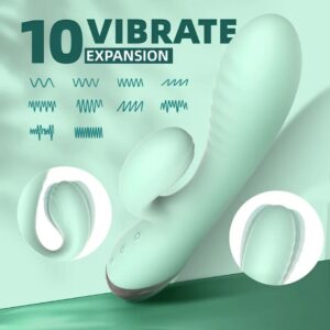 Vibrador Rabbit Inflable con Doble Estimulación