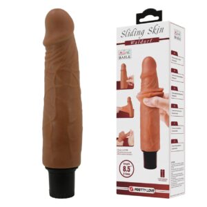 VIBRADOR PIEL DESLIZANTE DE 21CM WALDORF